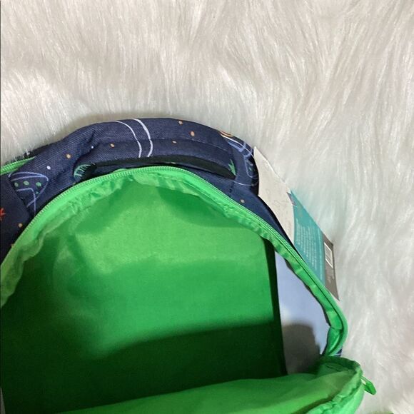 Planets Design Backpack with Lunch Kit Navy with Green NWT - Picture 2 of 11